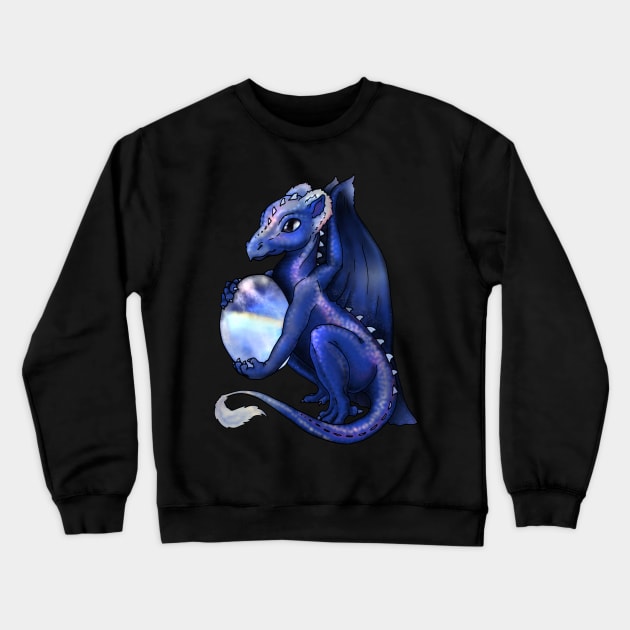 Moonstone Dragon Crewneck Sweatshirt by LyddieDoodles